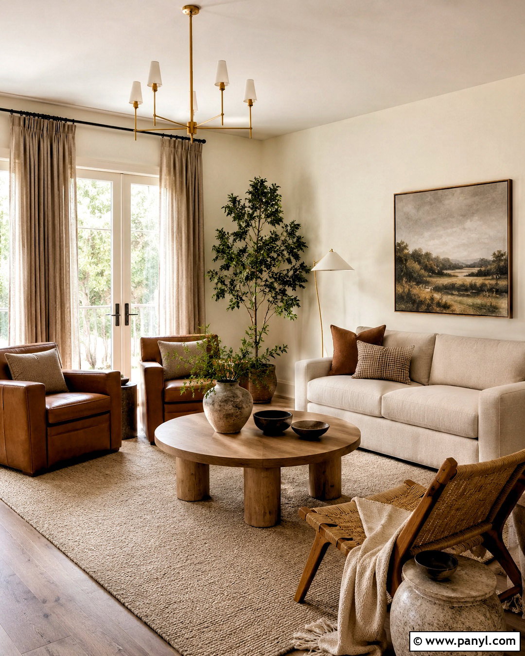 Warm Neutral Living Room - 20 cozy living rooms