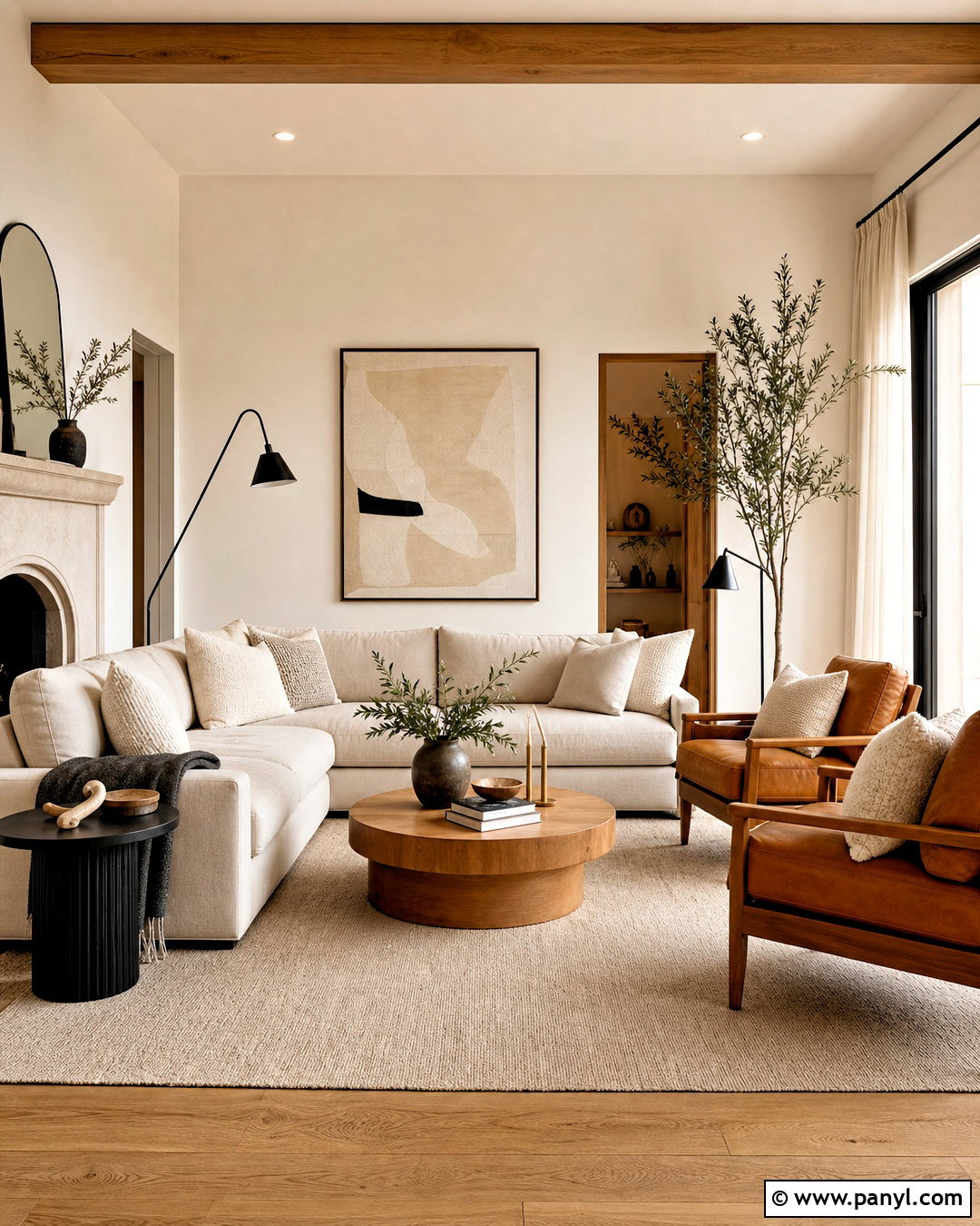 Warm Neutral Living Room - 20 modern living room decor ideas