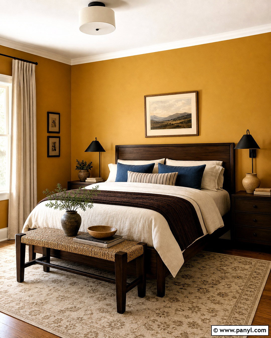 Warm Ochre Bedroom Paint Color - 20 room paint colors bedroom ideas