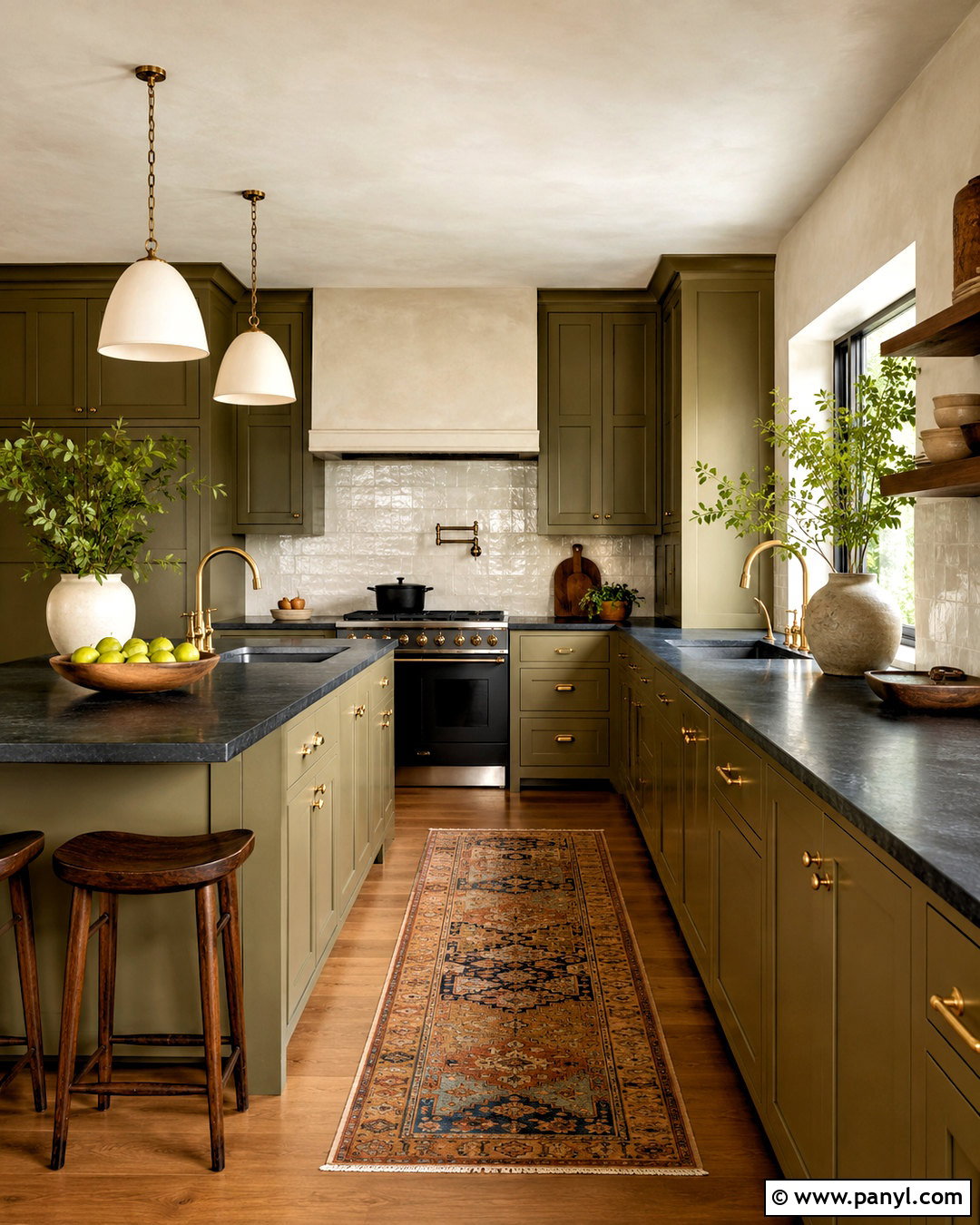 Warm Olive Paint Color - 20 modern paint colors
