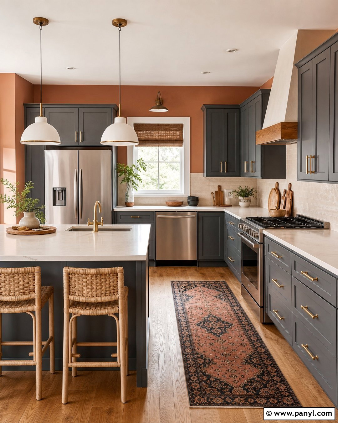 Warm Peach Kitchen Walls - 35 Kitchen Wall Colors With Grey Cabinets