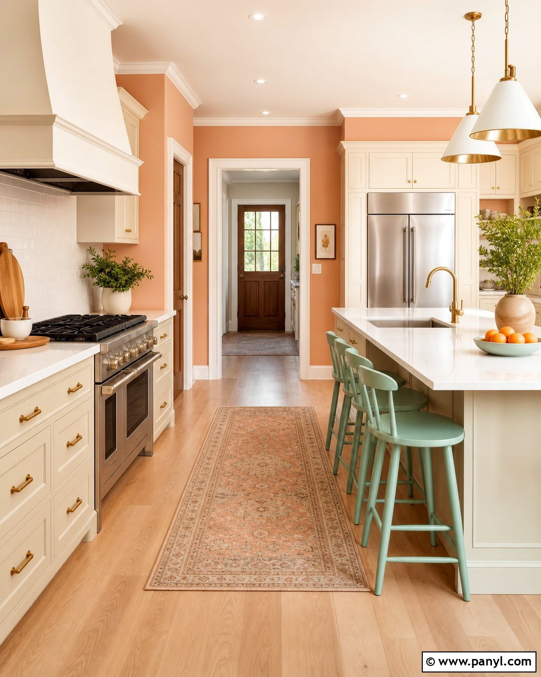 Warm Peach Wall Color - 35 home wall color ideas