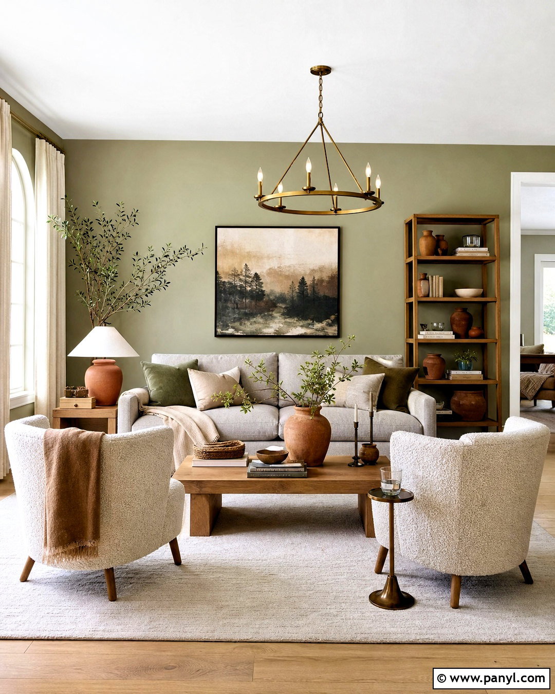 Warm Sage Green And Grey Living Room - 20 sage green and grey living room ideas