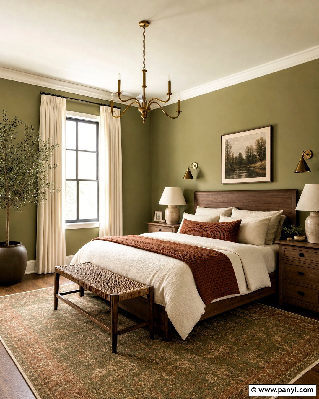 Warm Sage Green Bedroom - 20 green bedroom paint colors