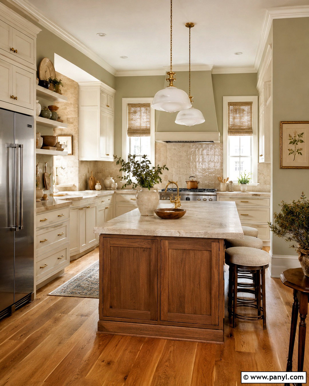 Warm Sage Kitchen Walls - 40 kitchen colors for walls