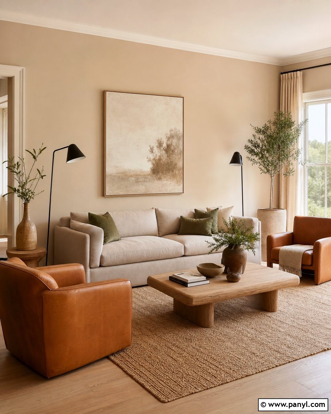 Warm Sand Beige Walls - 20 Neutral Earthy Wall Color Ideas