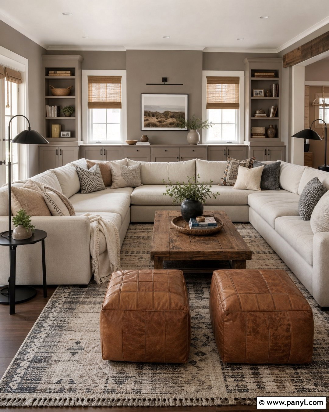 Warm Stone Gray Walls - 20 Neutral Earthy Wall Color Ideas