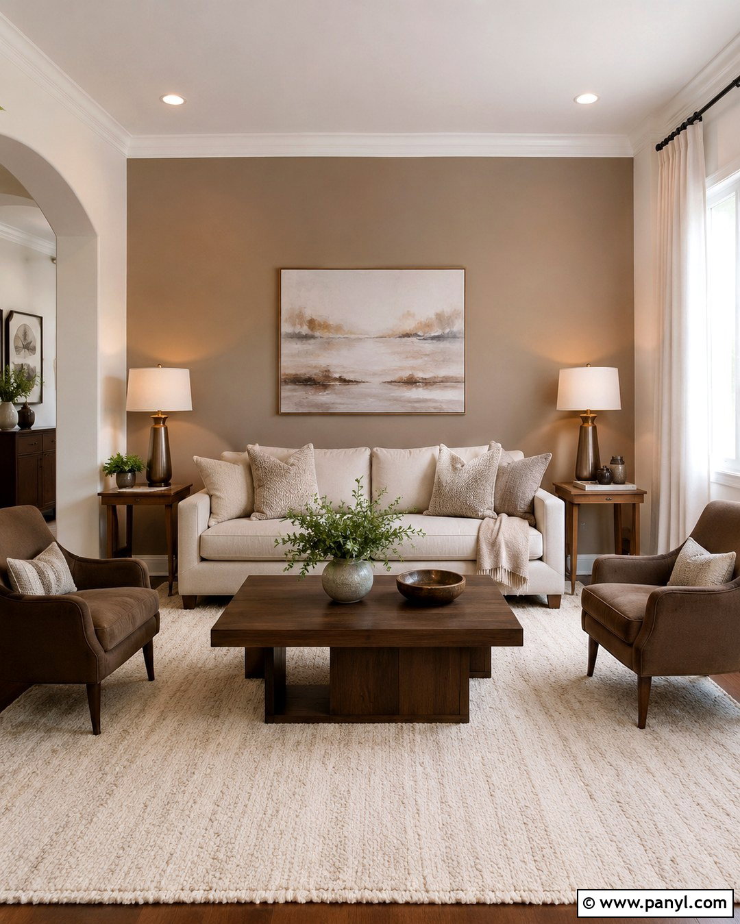 Warm Taupe Accent Wall - 20 Accent Walls Colors