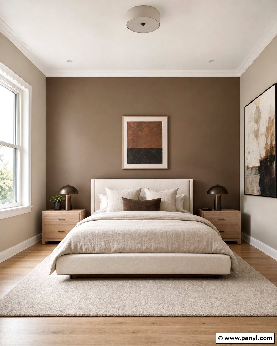 Warm Taupe Accent Wall - 30 Best Accent Wall Colors