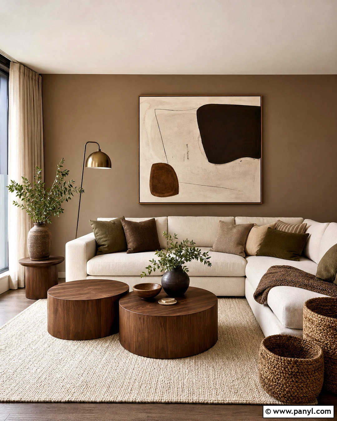Warm Taupe Accent Wall - 20 accent wall colors
