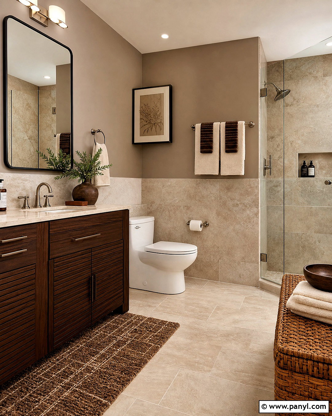 Warm Taupe Bathroom - 20 trending bathroom colors