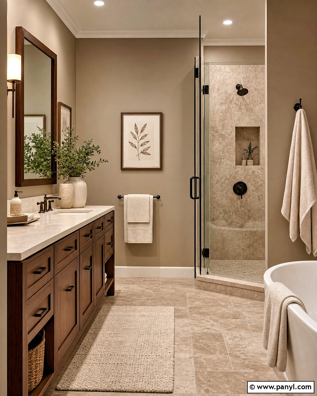 Warm Taupe Bathroom - 20 bathroom paint colors
