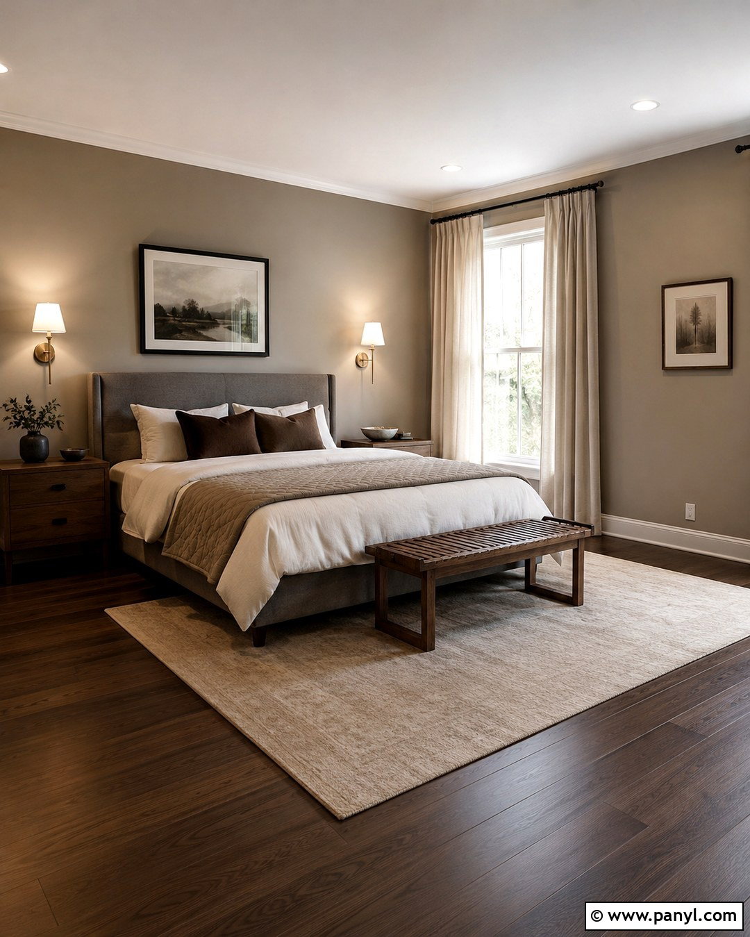 Warm Taupe Brown Grey Bedroom - 20 Brown Grey Wall Color Ideas