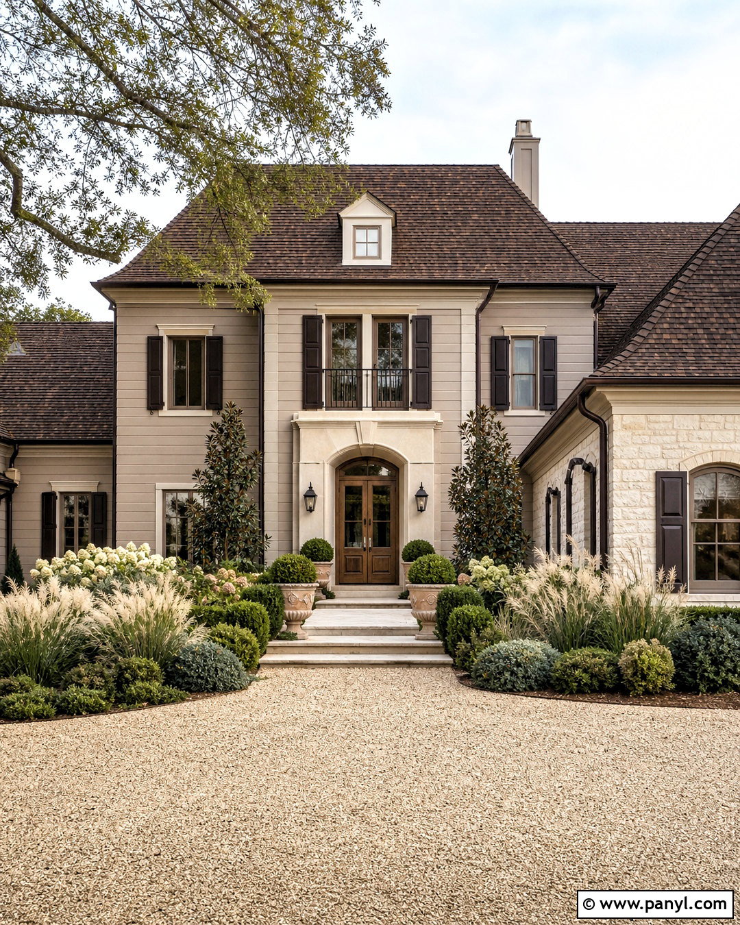 Warm Taupe Exterior House Paint - 20 external house paint colors
