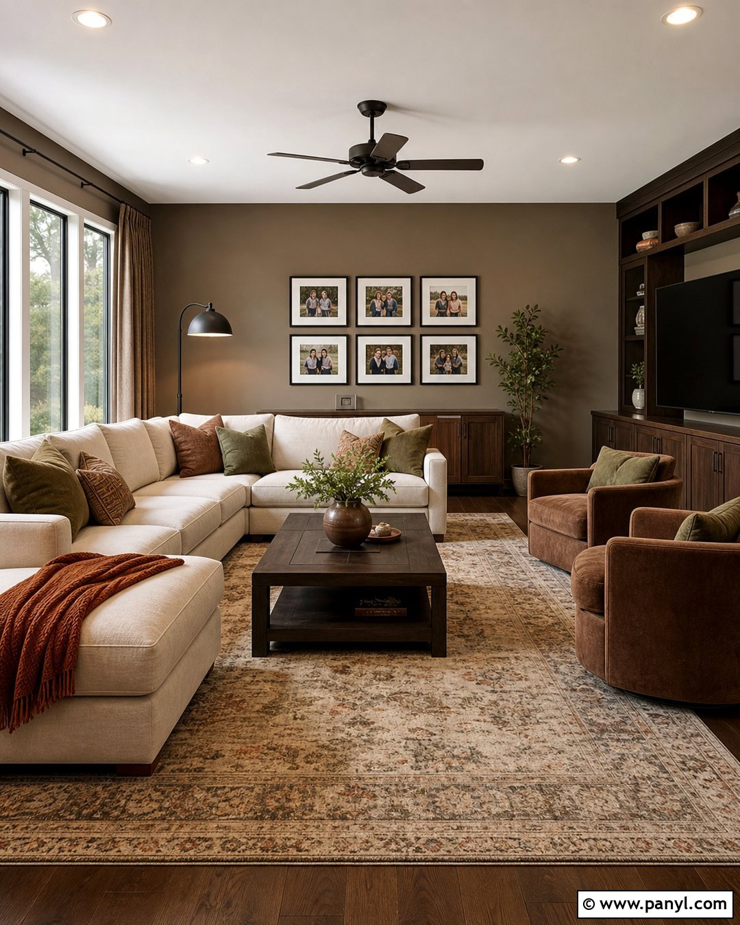 Warm Taupe Family Room Wall Color - 50 wall colour ideas