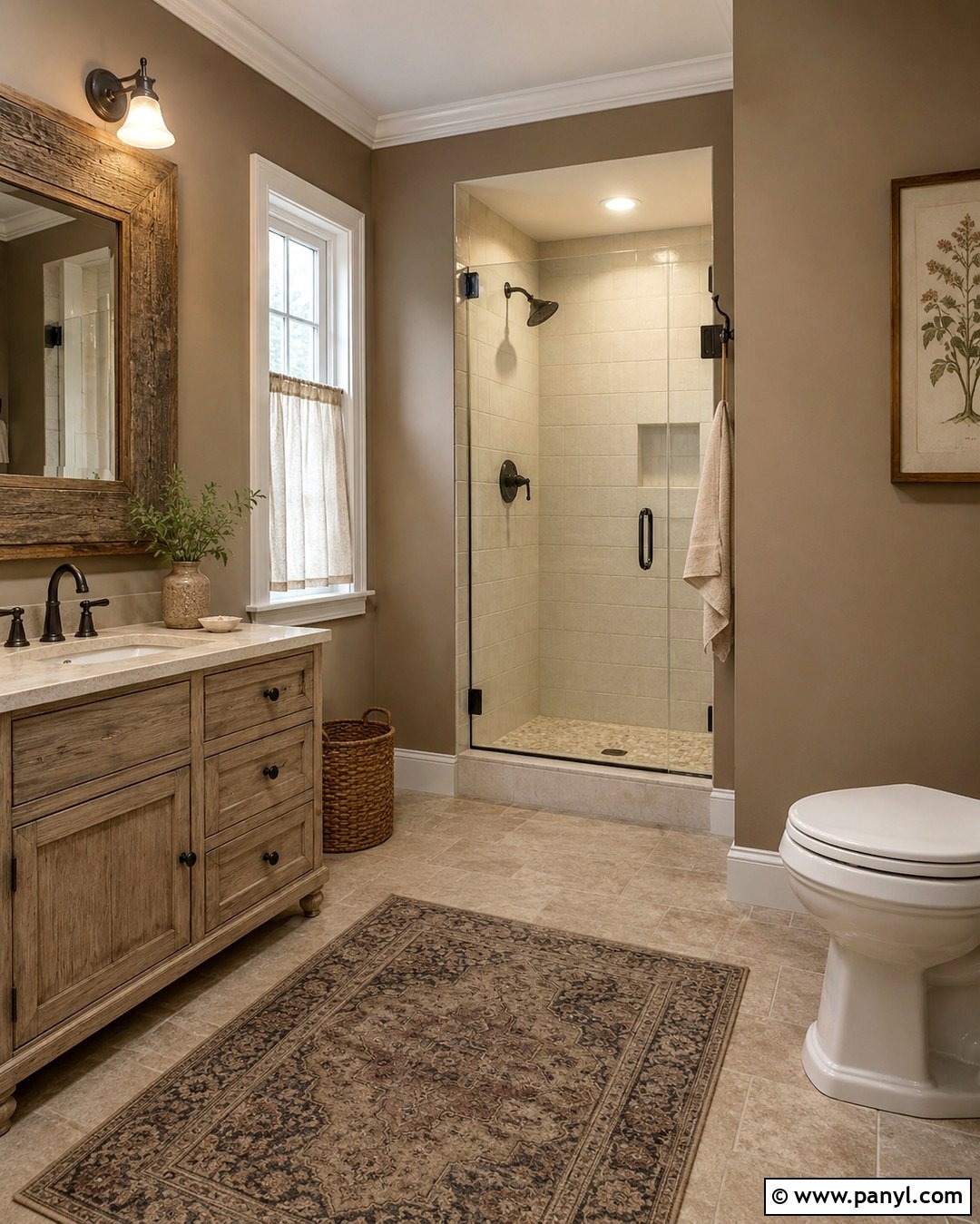 20 Farmhouse Bathroom Paint Colors Wall Ideas: Warm, Cozy Picks