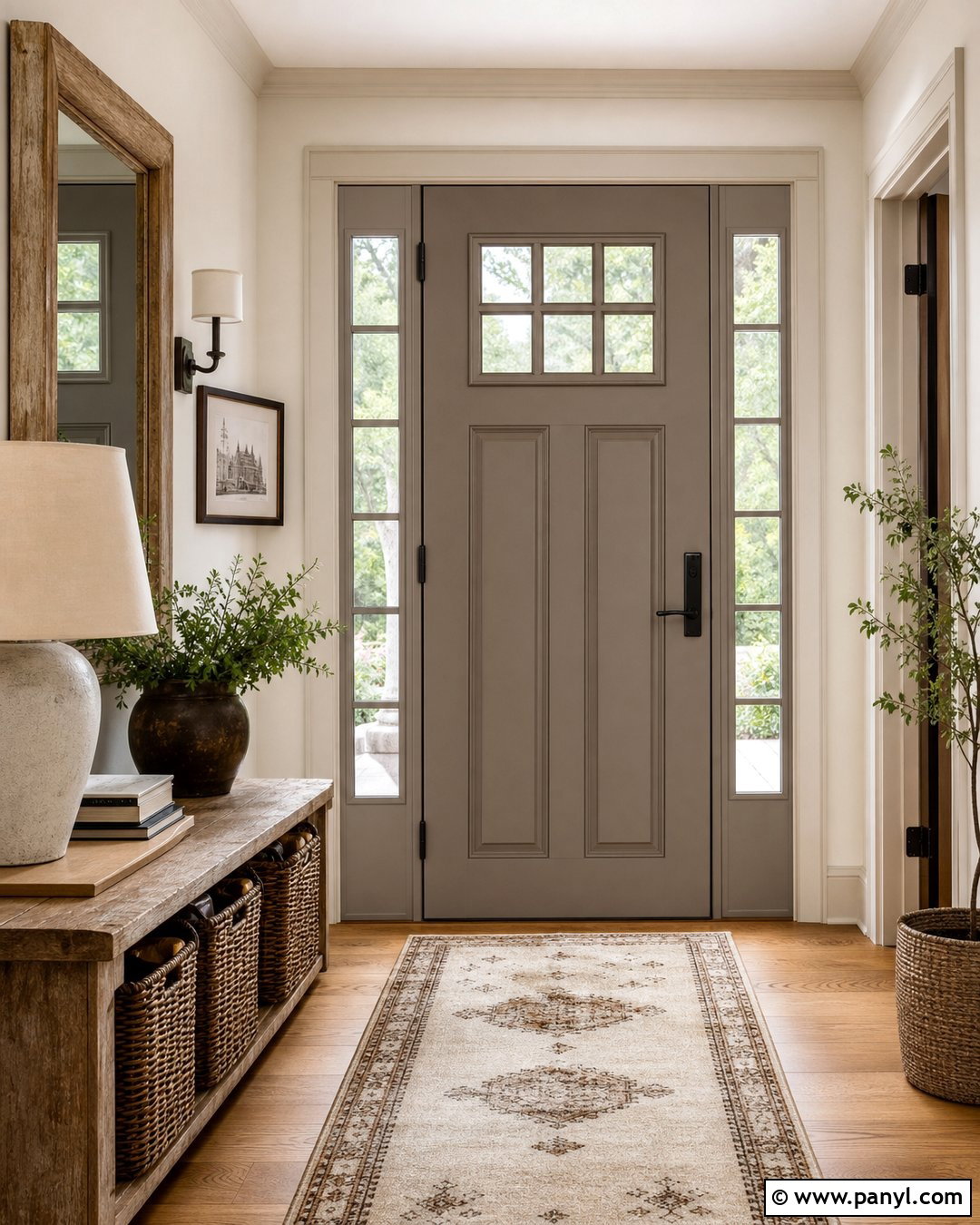 Warm Taupe Inside Front Door - 25 Inside Of Front Door Painted Ideas