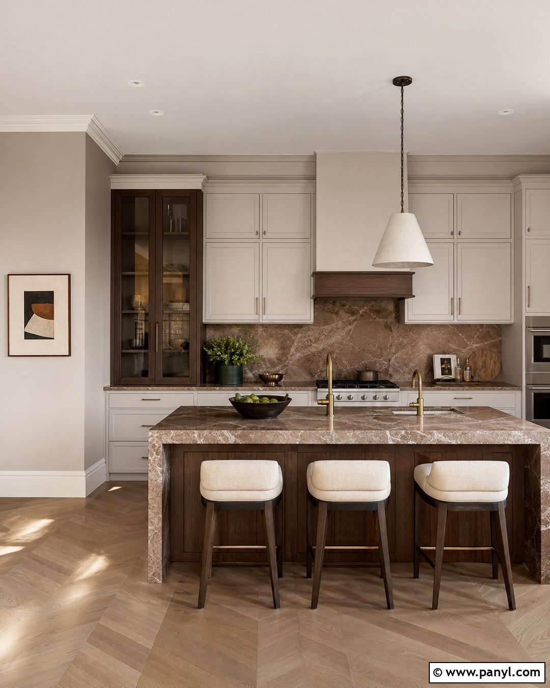 Warm Taupe Kitchen Walls - 35 kitchen wall colours