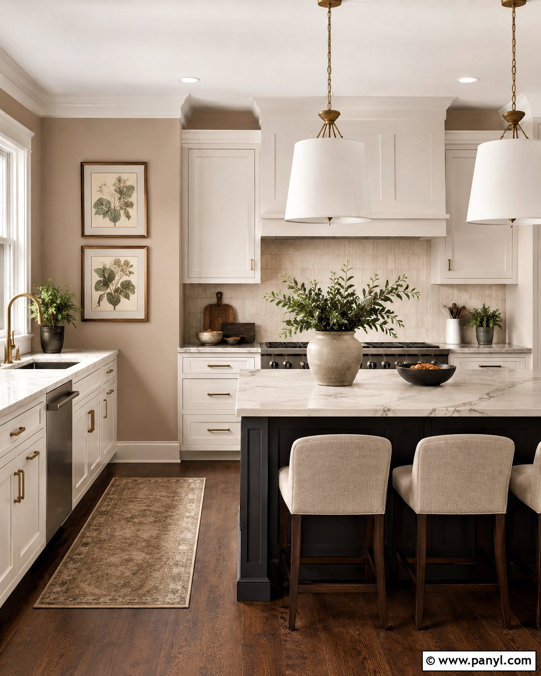 Warm Taupe Kitchen Walls - 40 Kitchen Wall Colors With White Cabinets