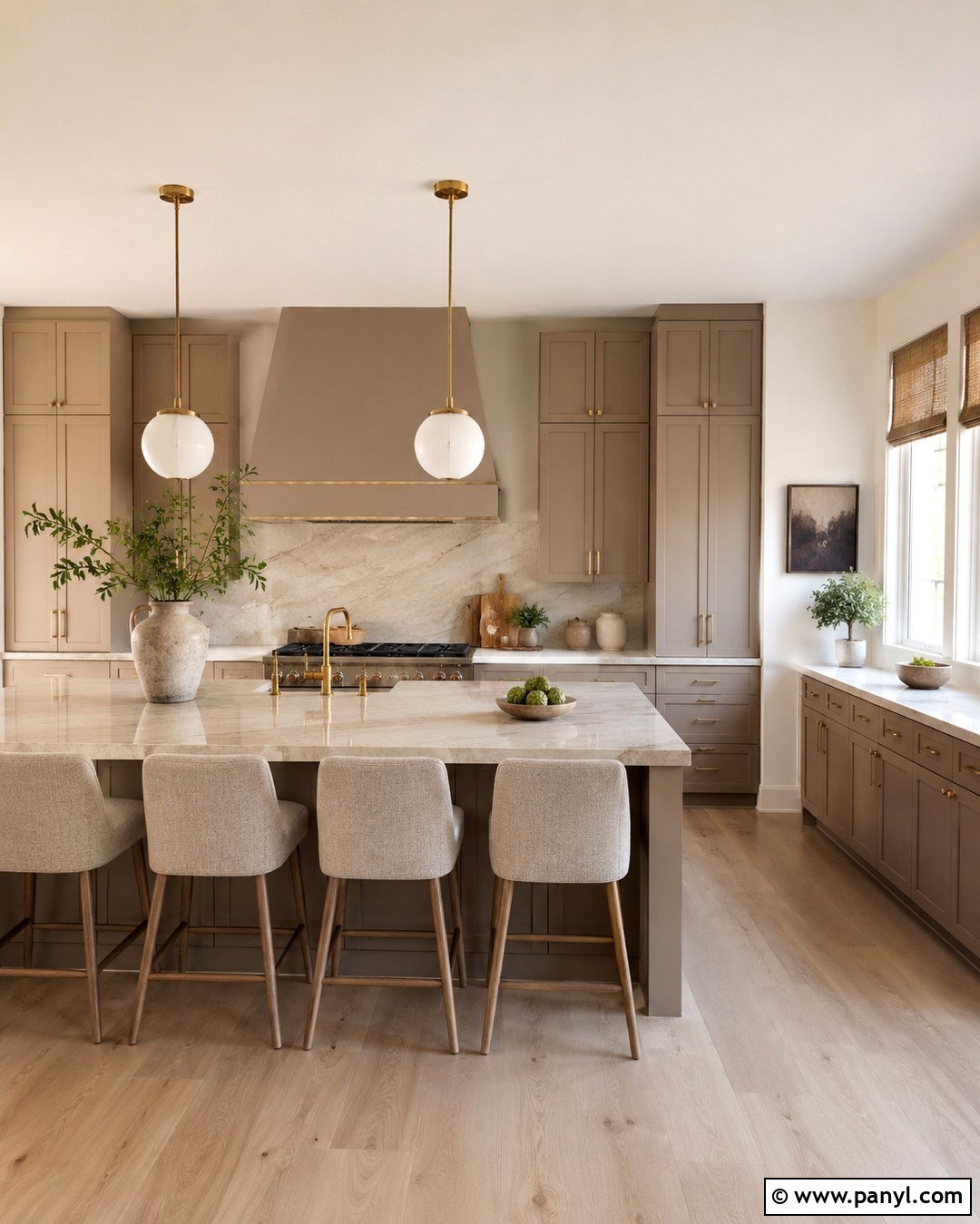 Warm Taupe Kitchen - 20 Rich Kitchen Colors