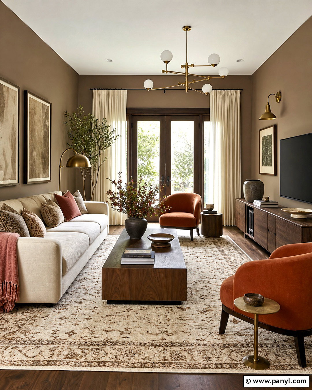 Warm Taupe Living Room - 20 good living room colors