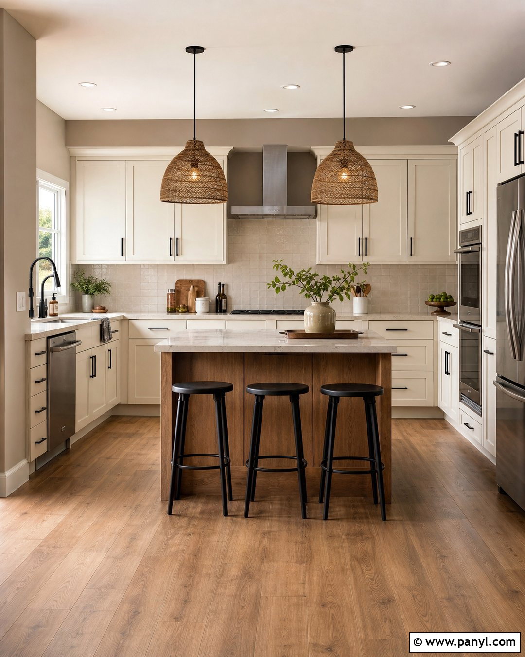 Warm Taupe Satin Kitchen Walls - 30 satin paint on walls