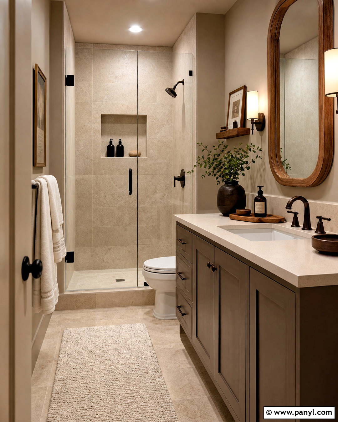 Warm Taupe Small Bathroom - 20 bathroom color ideas for small bathrooms