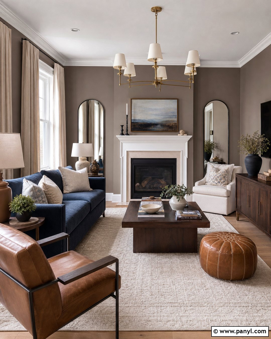 Warm Taupe Wall Color - 20 Best Wall Color For Blue Couch Ideas
