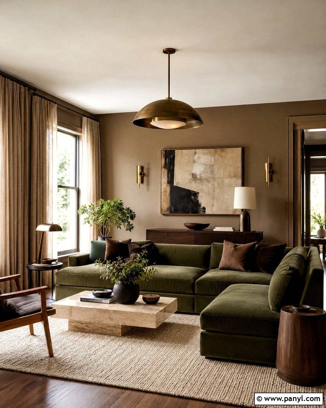 Warm Taupe Walls With Olive Green Couch - 20 Wall Color For Olive Green Couch Ideas