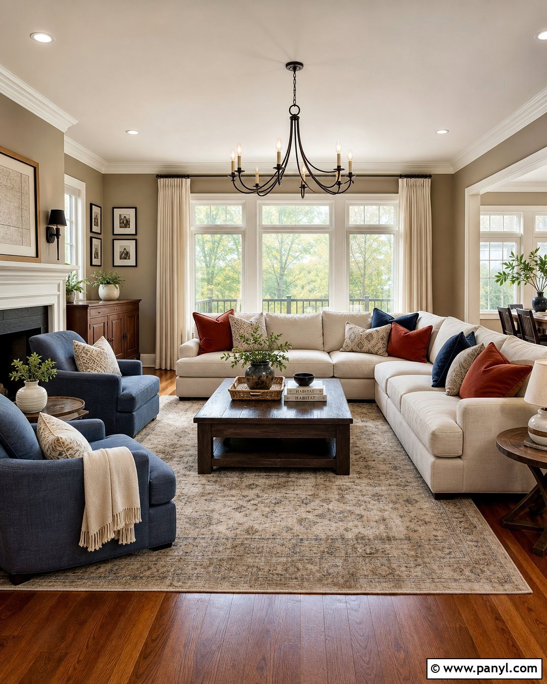 Warm Taupe Walls With Red Oak Floors - 25 Wall Color Combination With Wooden Floor Ideas