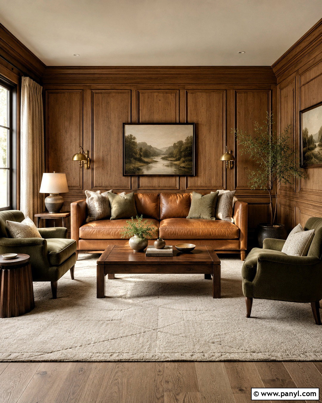 Warm Taupe Wood Paneling - 20 Wood Paneling Color Ideas