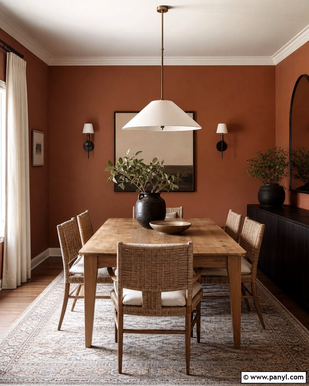 Warm Terracotta Wall Color - 20 Best Wall Color For Dark Room Ideas