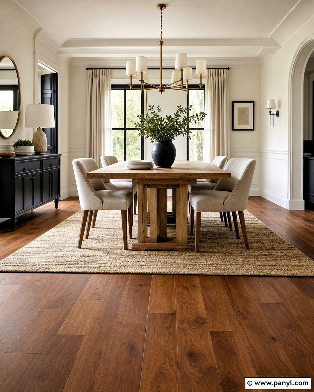 Warm Walnut Engineered Wood Flooring - 20 flooring ideas