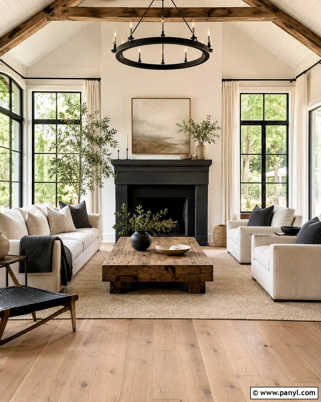 Warm White And Black Modern Farmhouse Color Scheme - 20 modern farmhouse color scheme ideas