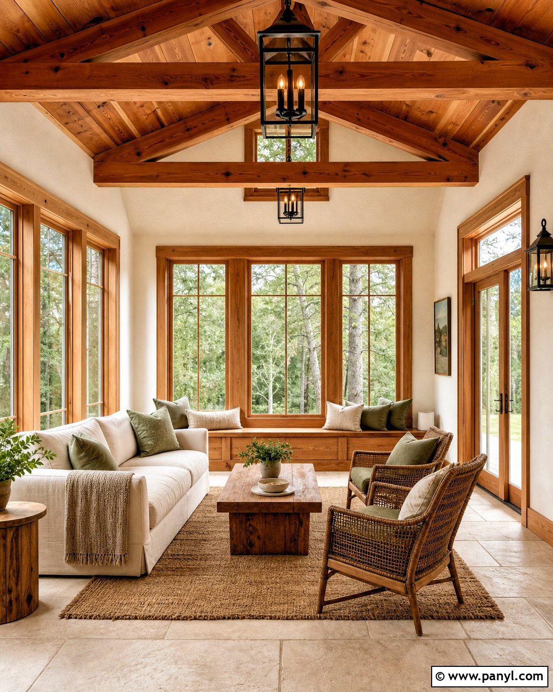 Warm White And Cedar Wooden Color Combination - 20 wooden colour combination ideas