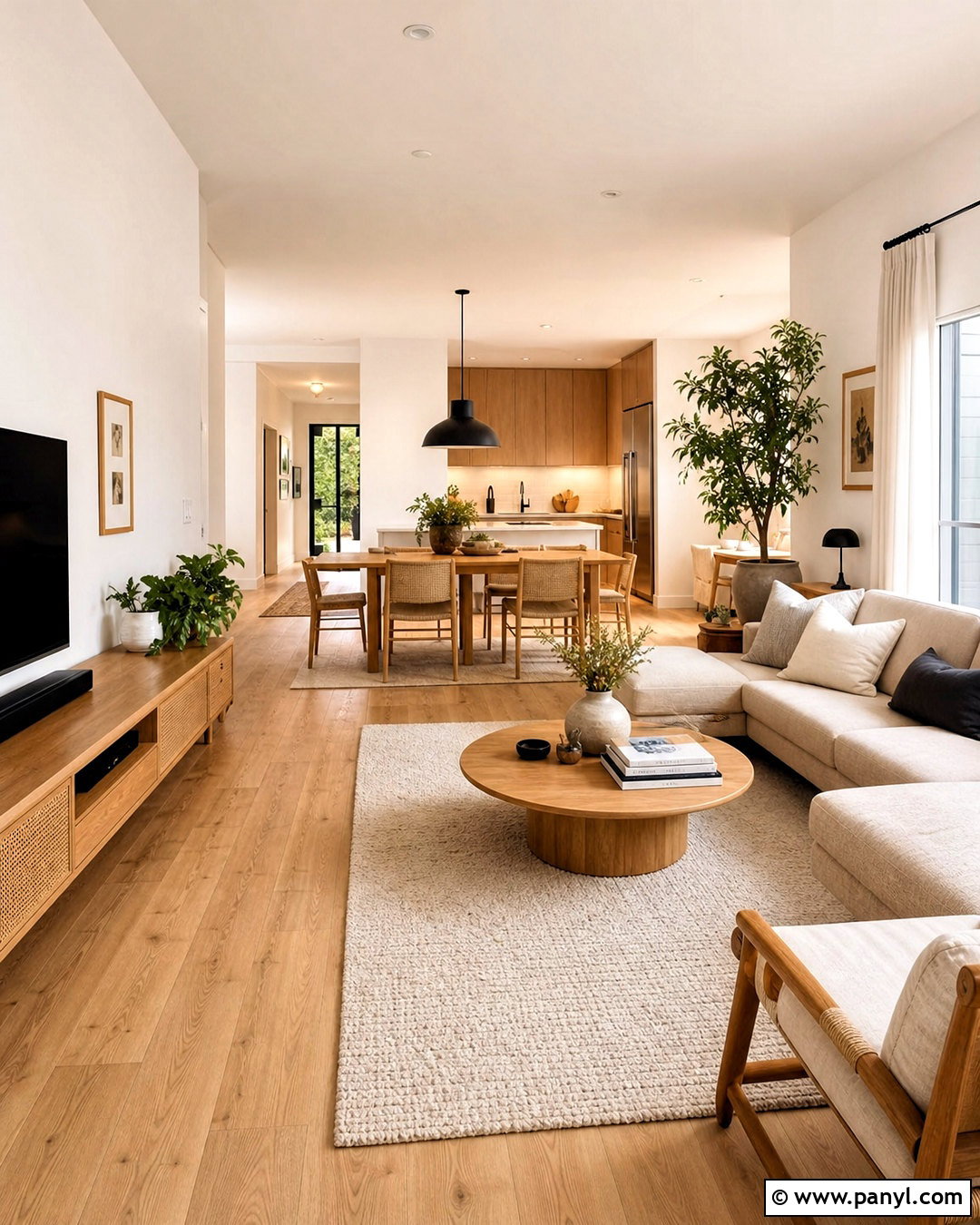 Warm White And Natural Wood Apartment Color Palette - 20 apartment color palette ideas