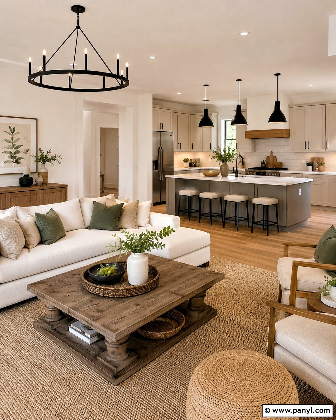 Warm White And Natural Wood Paint Color Scheme - 20 paint color schemes for home ideas