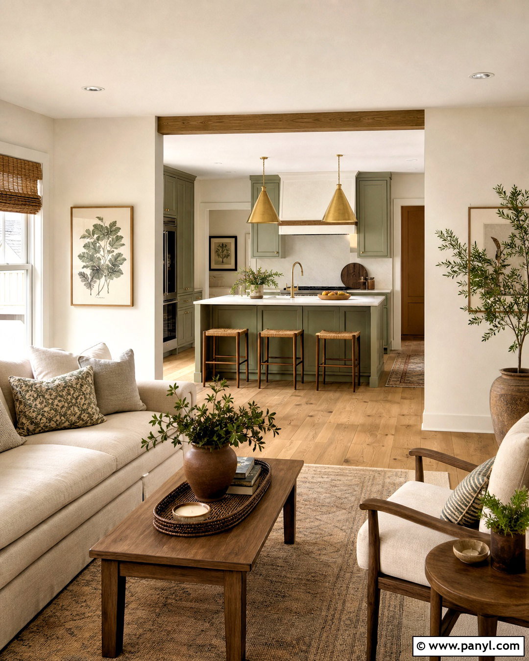 Warm White And Sage Green Interior Paint Scheme - 20 interior paint colors schemes