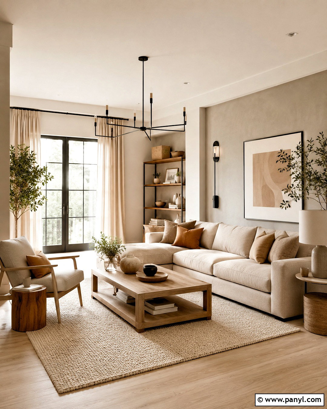 Warm White And Soft Greige Living Room - 35 wall color combinations living rooms