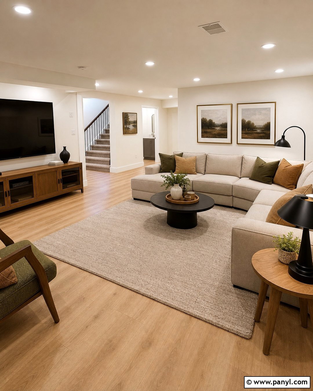 Warm White Basement Color - 20 Nice Basement Colors