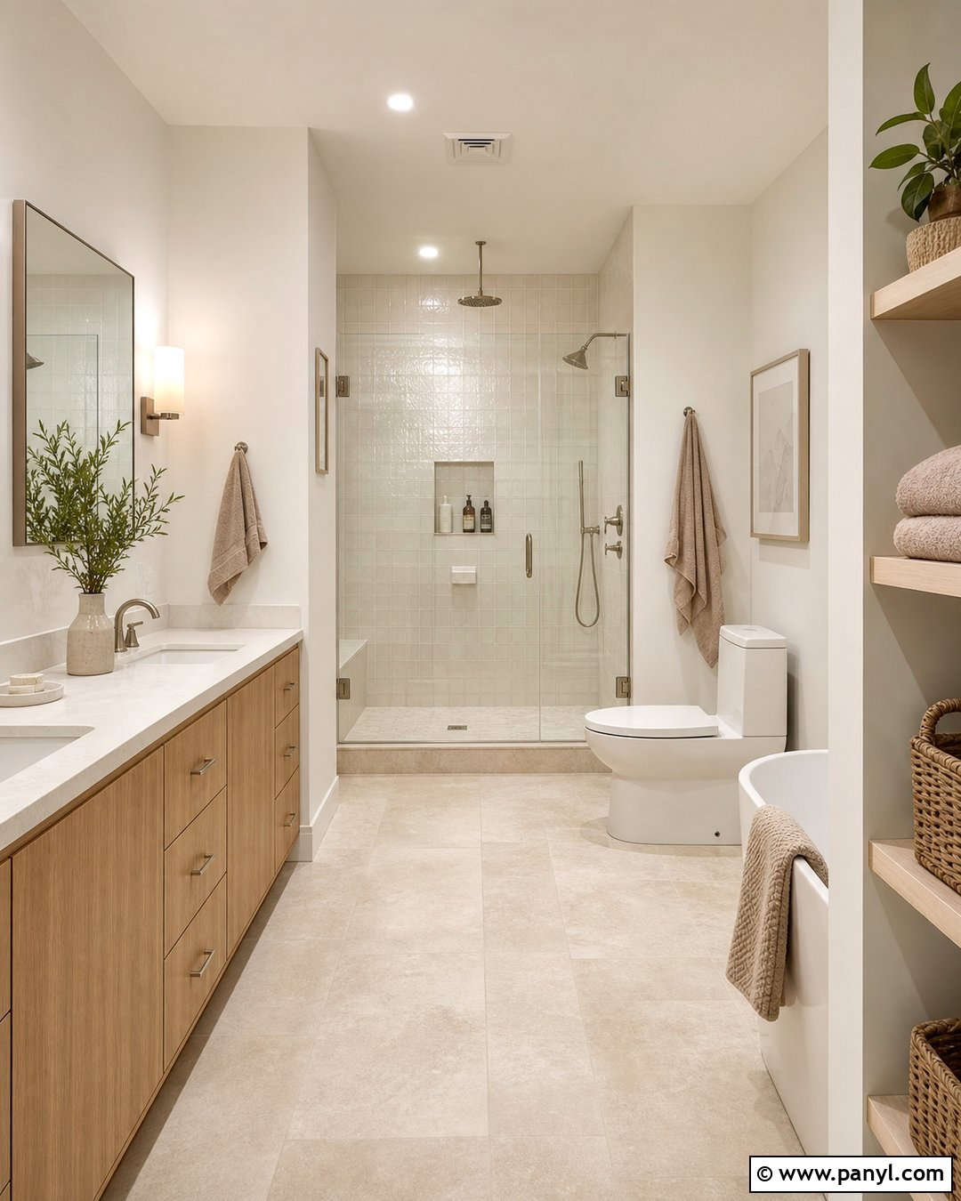 Warm White Bathroom - 25 Bathroom Color Trends 2027