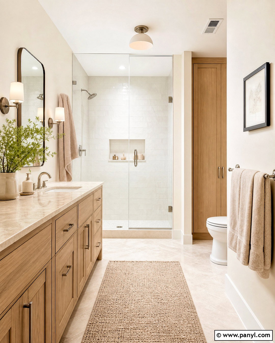 Warm White Bathroom Paint - 20 bathroom paint inspiration ideas
