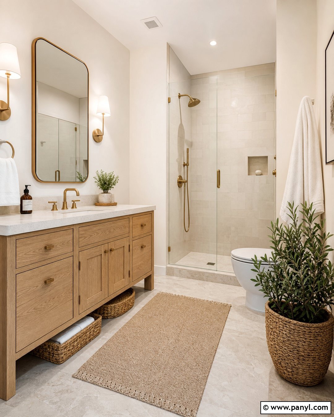 Warm White Bathroom Walls - 20 Best Colors For Bathroom Walls