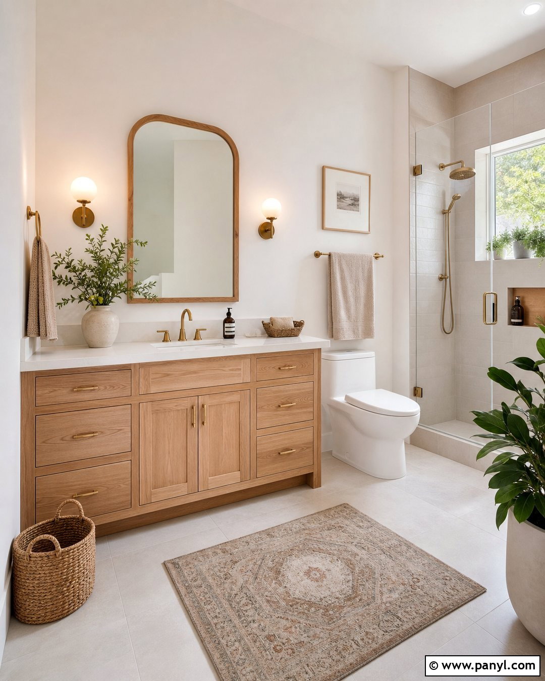 Warm White Bathroom Walls - 20 Light Colors For Bathroom Walls