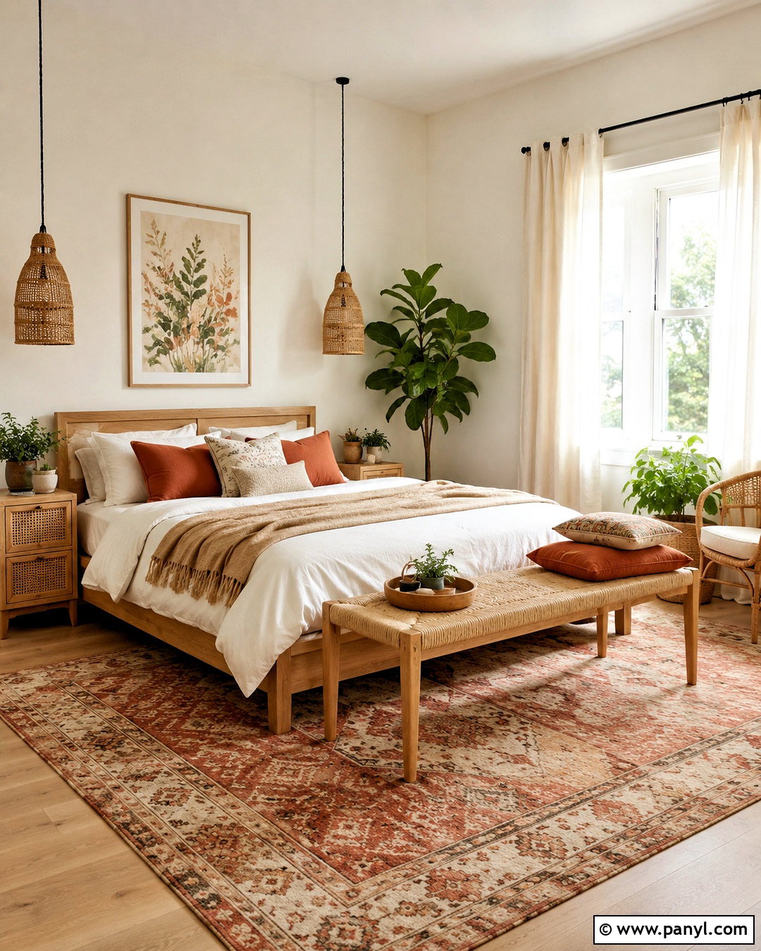 Warm White Boho Bedroom Paint Color - 20 boho bedroom paint colors