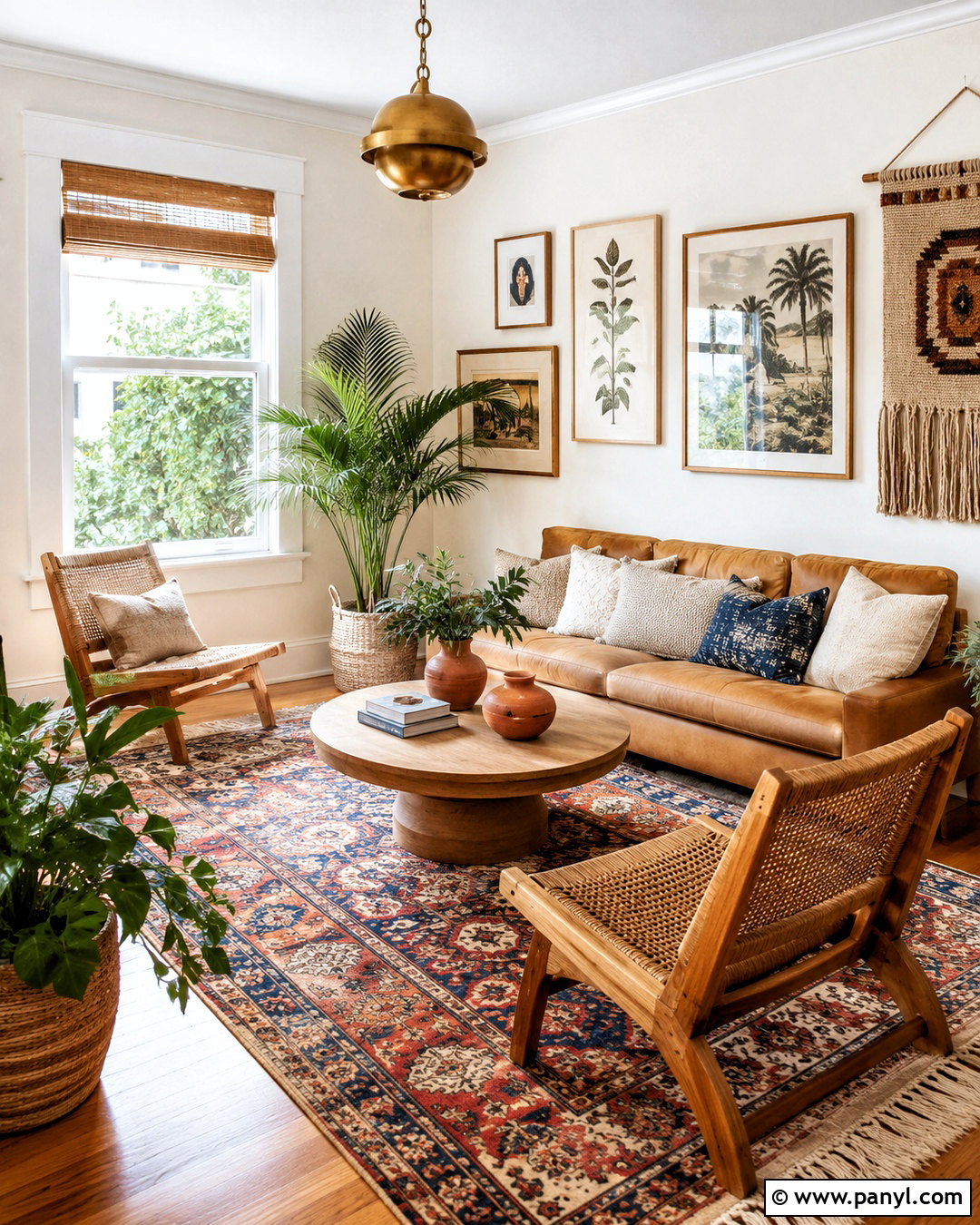 Warm White Boho Room With White Trim - 20 Warm White Walls With White Trim Ideas