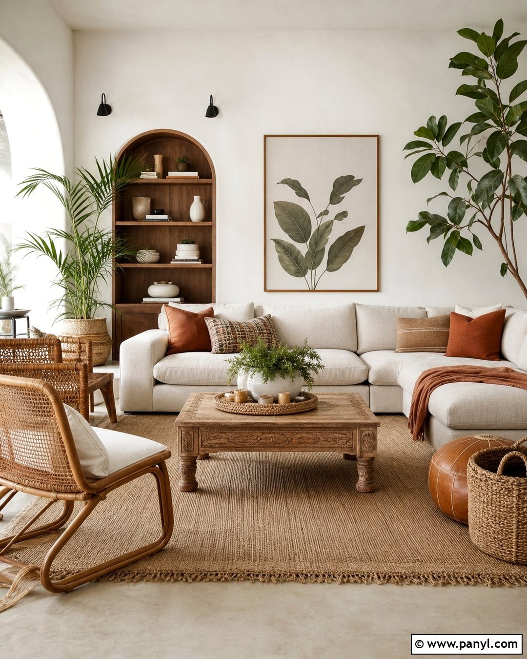 Warm White Boho Walls - 30 Boho Wall Colors
