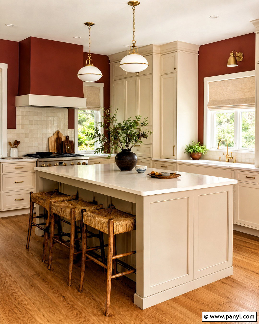 Warm White Cabinets With Red Walls - 20 What Color Cabinets Go With Red Walls