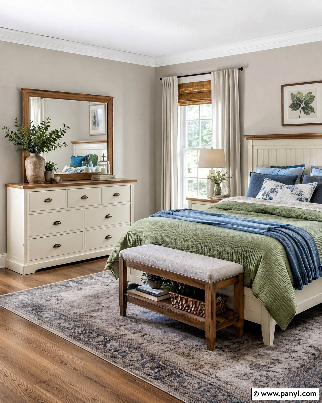 Warm White Dresser - 20 dresser color ideas