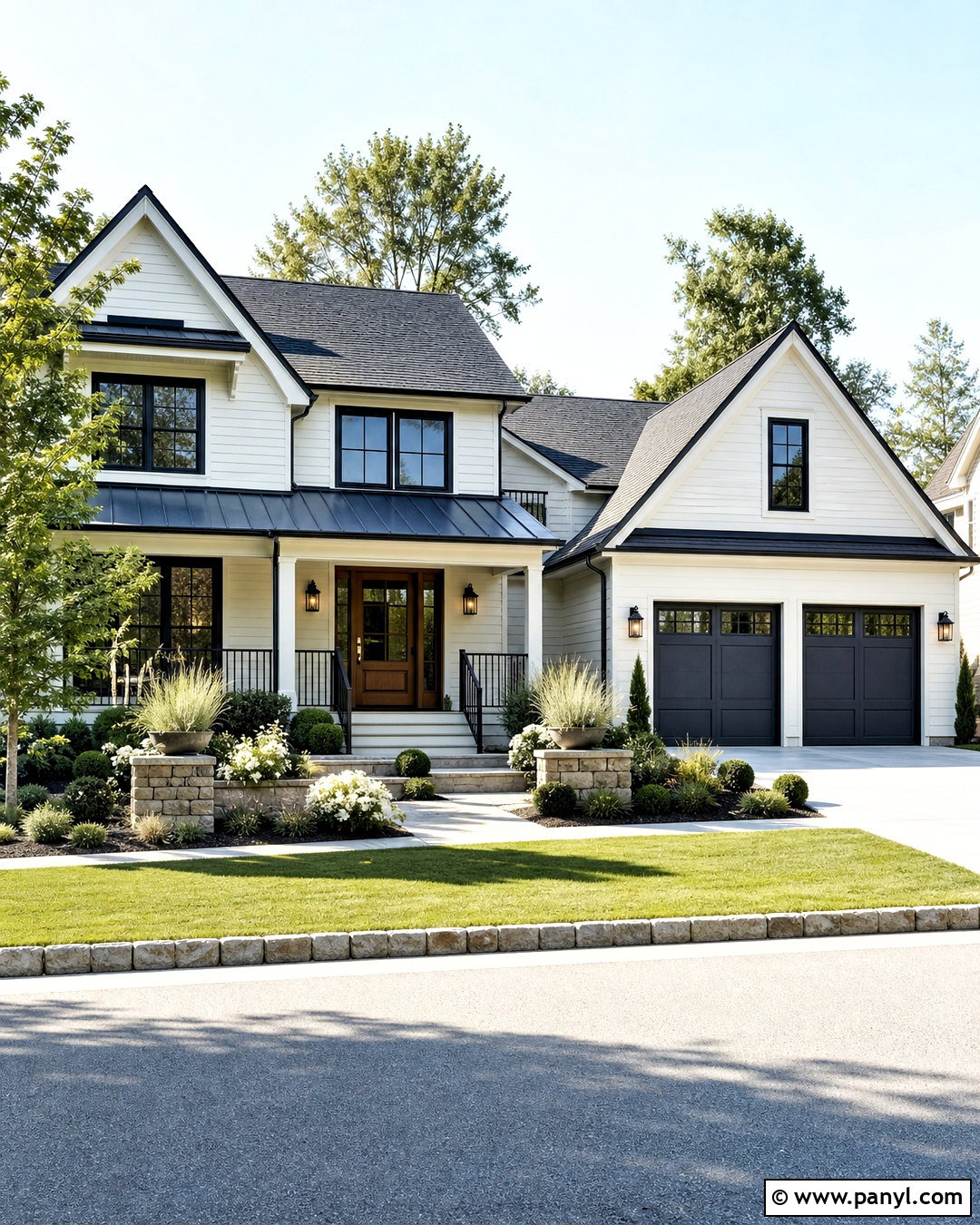 Warm White Exterior With Black Trim - 20 home painting ideas exterior ideas